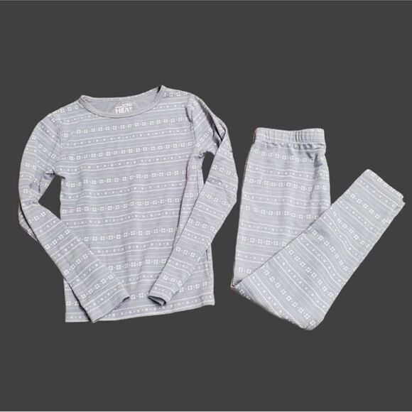32º Degrees Kids Apparel Long Sleeve Crew Neck + Legging Set Gray - Picture 1 of 3